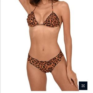 Two Piece Mafia Bikini in Leopard Print